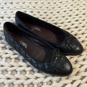Chanel Quilted Ballet Flats Size 39